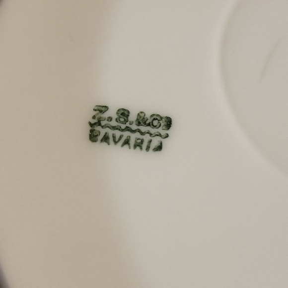 Vtg 1880-1918 ROYAL MUNICH Z.S.& CO BAVARIA SERVING BOWL PORCELAIN HAND PAINTED - Picture 5 of 6